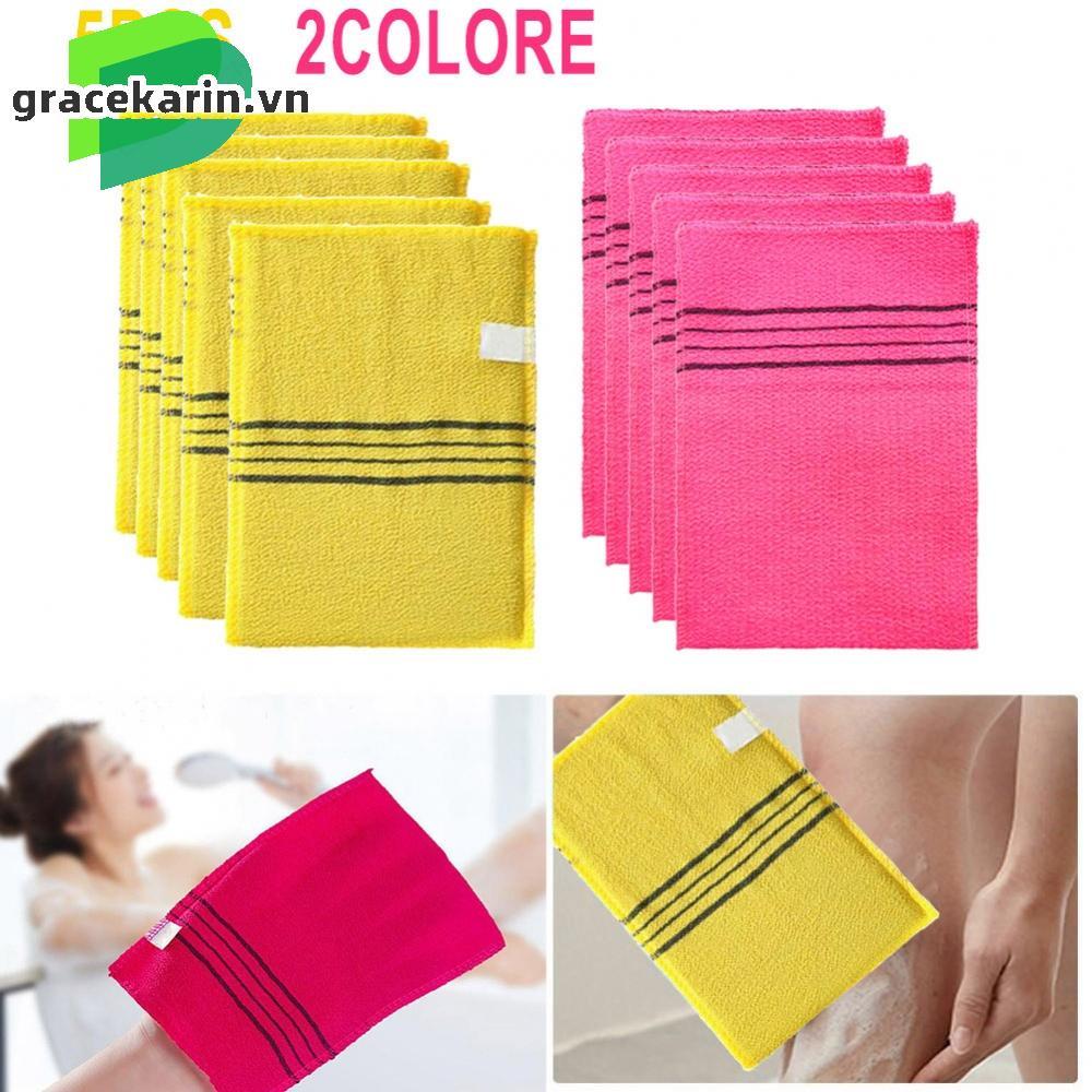 [GRCEKRIN-VN]Soft and Mild Exfoliating Bath Towels 5 Pcs Korean Italy Asian Body Scrub Towels