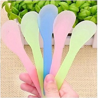 Combo 3 món bát thìa chổi trộn mặt nạ, Bộ bát thìa chổi nhựa trộn mặt nạ dẻo trong Spa, TMV