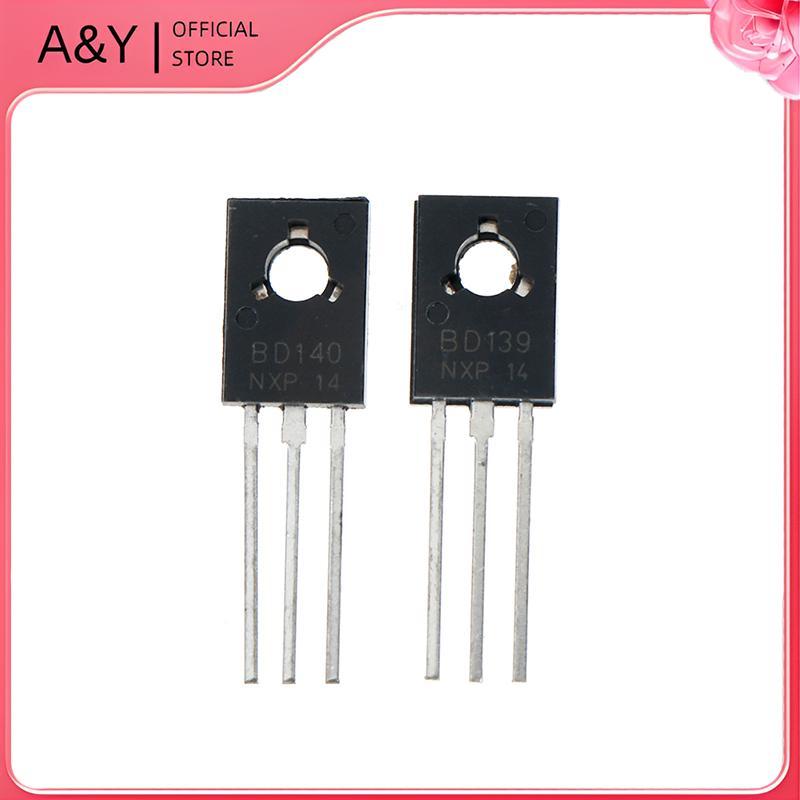 A & Y 20 Cái BD139 BD140 (BD140 10 Cái + BD139 10 Cái) Bóng bán dẫn điện TO-126.