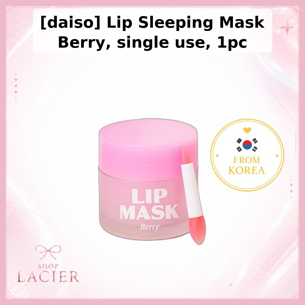 [daiso] Mặt nạ ngủ môi Berry, sử dụng một lần, 1 cái / Mặt nạ môi Hàn Quốc / Hương Berry / Chính hãn