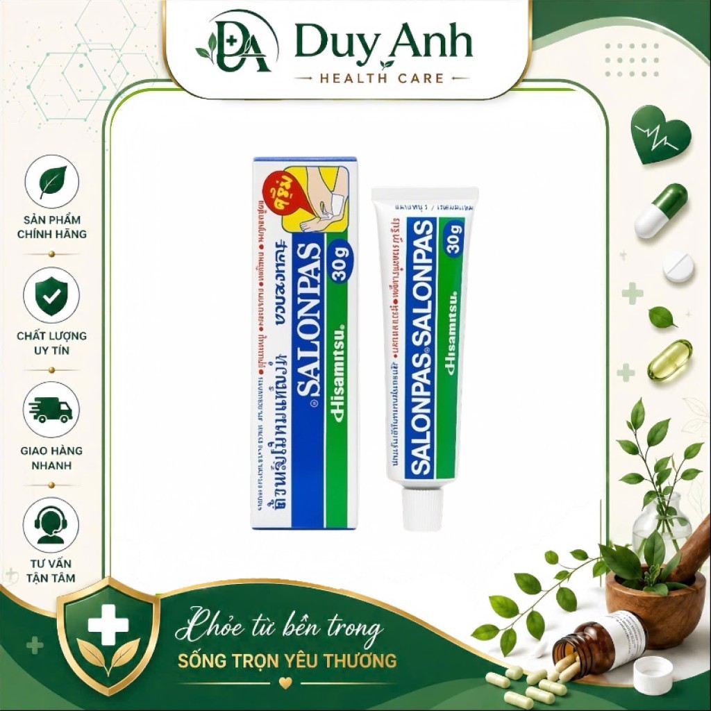 KEM XOA BÓP SALONPAS CREAM THÁI LAN 30G – HỖ TRỢ GIẢM ĐAU NHỨC CƠ KHỚP