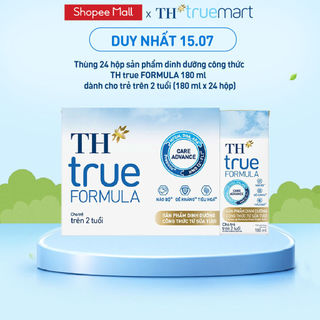 Thùng Sản phẩm Dinh Dưỡng Công Thức TH true FORMULA milk 180ml Dành Cho Trẻ Trên 2 Tuổi (24 Hộp)