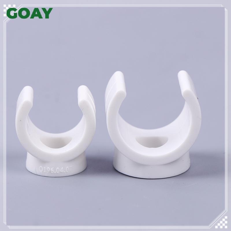 GOAY 20 Chiếc 20 Mm PVC Kẹp Nước Kẹp Đầu Nối Phù Hợp Cho 0.5 / 0.79 Inch OD Khay TV Ống Móc Treo Ống