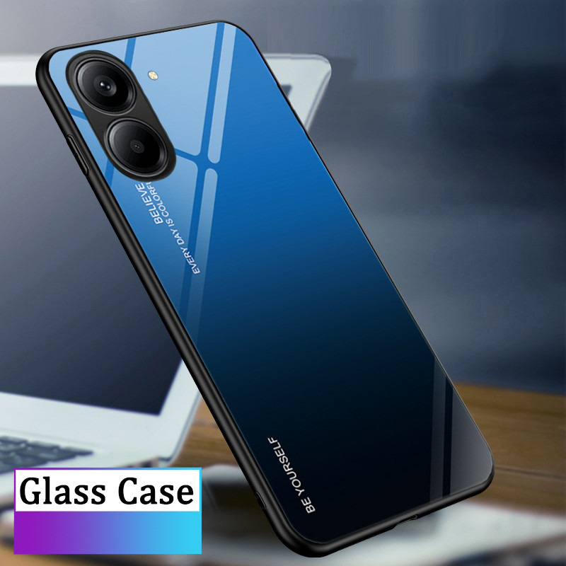 Ốp điện thoại Redmi A7 A5 4G Gương Gradient Kính cường lực bảo vệ mặt sau cứng Redmi A5 A7 4G