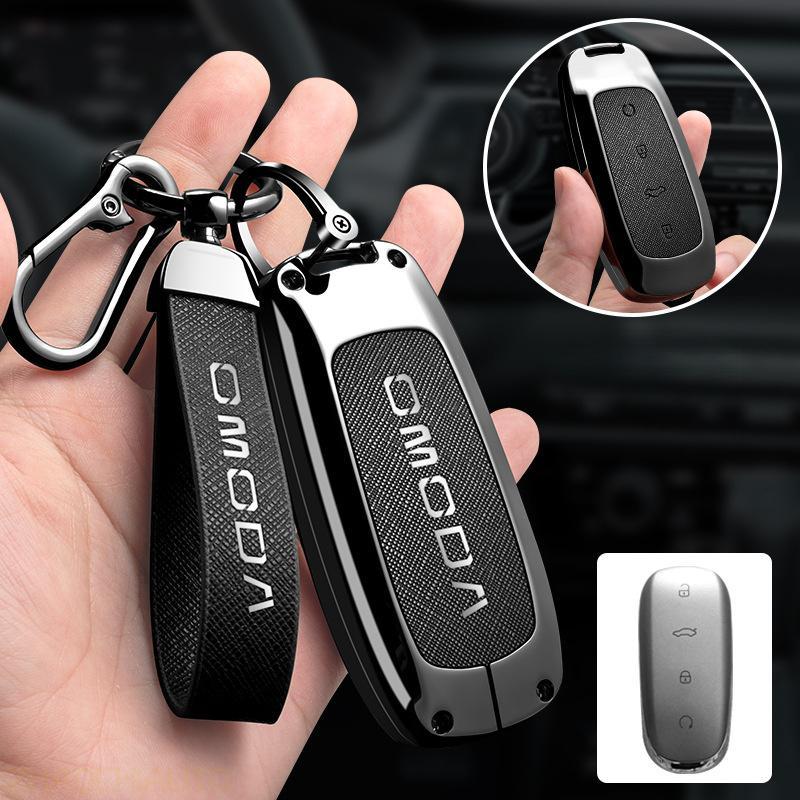 Từ Xa Chìa Khóa Bao Kim Loại Chìa Khóa Fob Vỏ Móc Khóa Cho OMODA C5 OMODA 5 OMODA 7