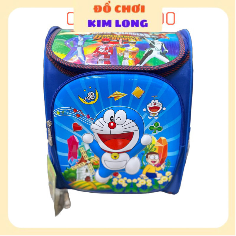 Sẵn Balo - cặp học sinh siêu nhẹ chống gù lưng cho bé trai cấp 1 hình DOREMON nổi VSTYLE ) KPL