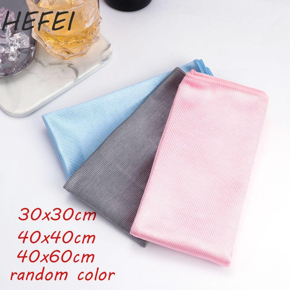 HEFEI Khăn lau HEFEI Khăn lau cửa sổ mềm chuyên nghiệp Gương làm sạch sợi nhỏ