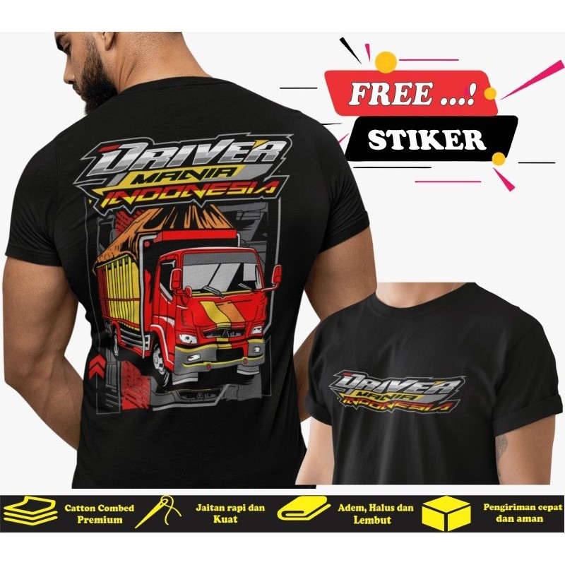 Áo thun tài xế xe tải Mania Indonesia Driver Mania Áo thun Jersey