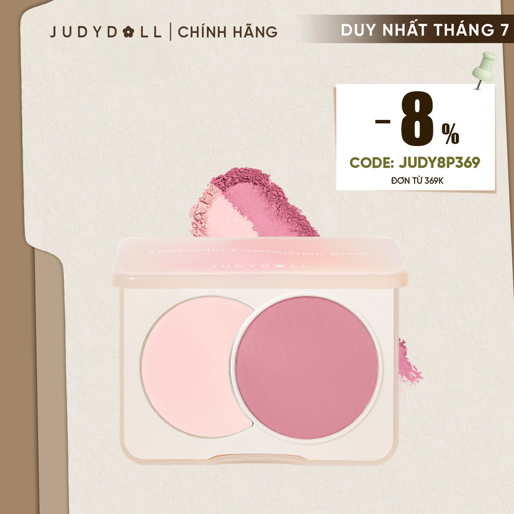 [KOL] JUDYDOLL Combo Bảng che khuyết điểm 3 màu Moisturizing 3-Color Concealer Palette & Kem Lót Mak