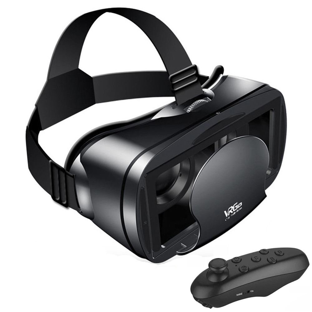 VRG Pro Thực Tế Ảo 3D VR Kính Kính Thiết Bị Tai Nghe Mũ Bảo Hiểm Ống Kính Thông Minh Cho Điện Thoại 