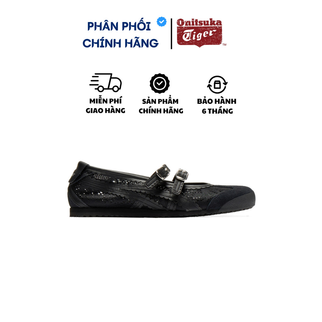 Giày Onitsuka Tiger Ballet Mxc66 Black/Oyster Black Chính Hãng, Onitsuka Tiger Real Fullbox