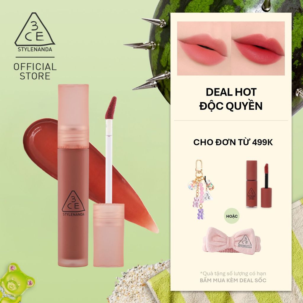 Son Kem Lì 3CE Blur Water Tint Mịn Môi Mờ Ảo, Không Lem, Lâu Trôi, Che Phủ Rãnh Môi, Bền Màu, Nhẹ Môi | BigBuy360 - bigbuy360.vn