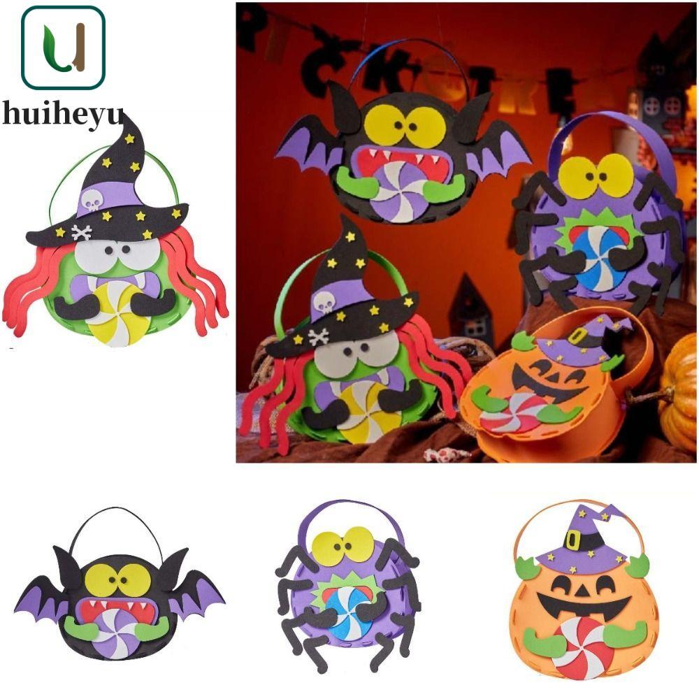 ZENITHEM DIY Trick or Treat Bag, Ghost Bat Trick or Treat DIY Halloween Candy Bag, Túi Halloween Túi