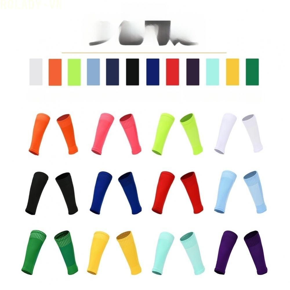 #ROYALLADY#Football Shin Guard Socks Polyester Cotton Fabric Four-way Stretch Technology