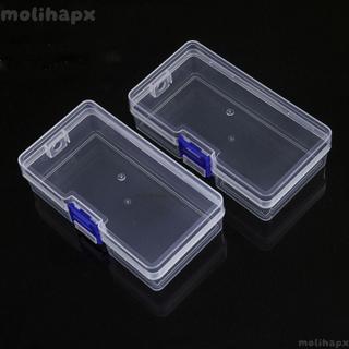 Hộp đựng hạt trang sức MOLIH, Hộp lưu trữ trong suốt bằng nhựa trong suốt, 10 kích cỡ Hộp đựng đồ lặt vặt vuông