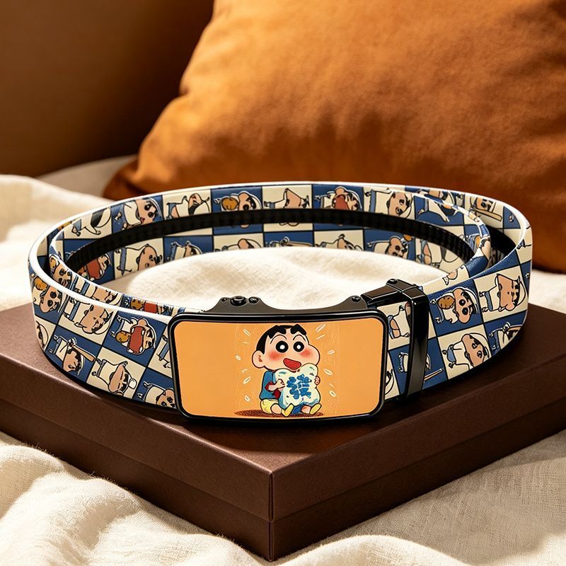 [Giảm giá] Thắt lưng thông thường Crayon Shin-Chan Jeans Thắt lưng Tất cả các trận đấu Phim hoạt hìn