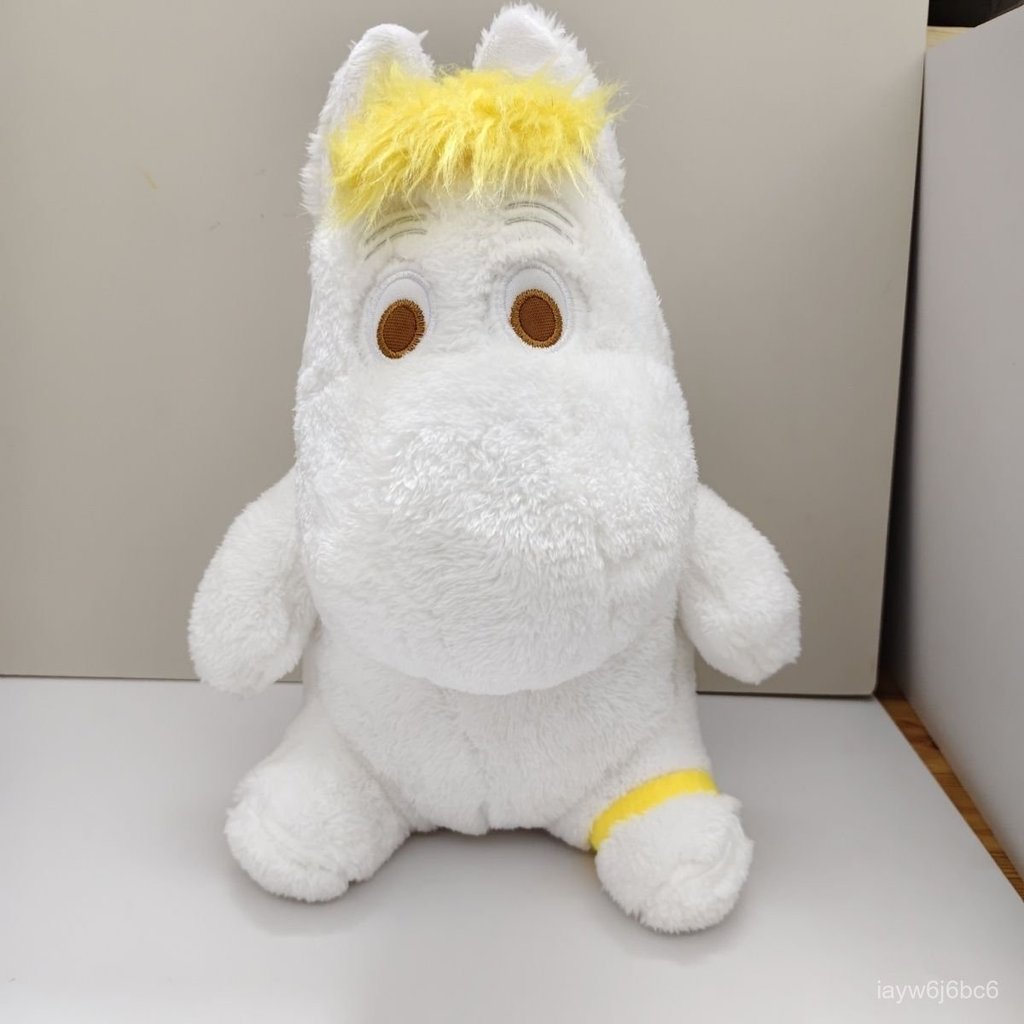 Gấu bông Moomin tóc vàng dễ thương gối ôm giường ngủ búp bê vải mềm mại cho bạn gái