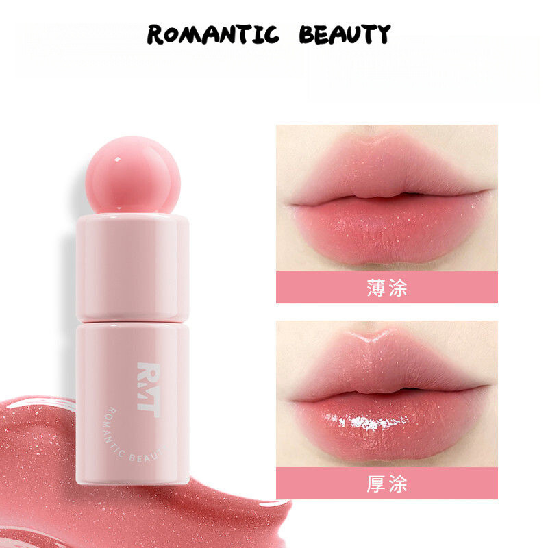 ✨ROMANTIC BEAUTY Lip Gloss Water Light Làm trắng lâu trôi Dưỡng ẩm và phai màu Son môi