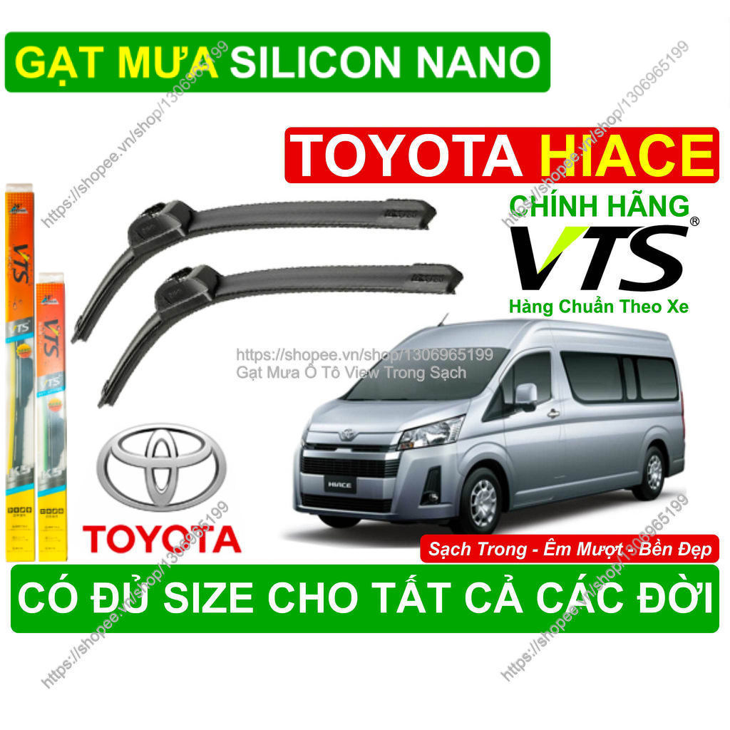 K5, Gạt Mưa Kính Lái Toyota Hiace, Cặp Gạt Mưa Kính Lái Toyota Hiace,  Đủ Size  Các Đời  Toyota Hiac