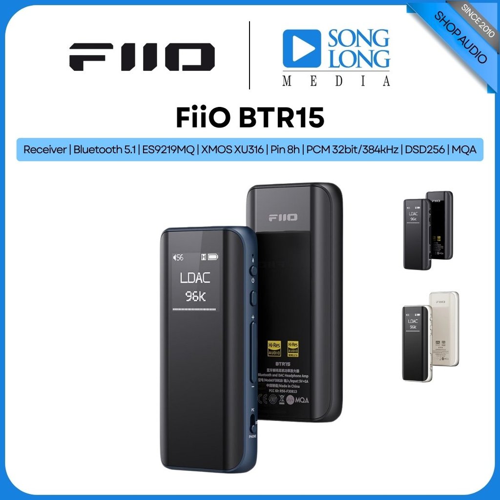 Thiết bị giải mã âm thanh Bluetooth DAC/Amp FIIO BTR15 -  Hàng Chính Hãng - Songlongmedia