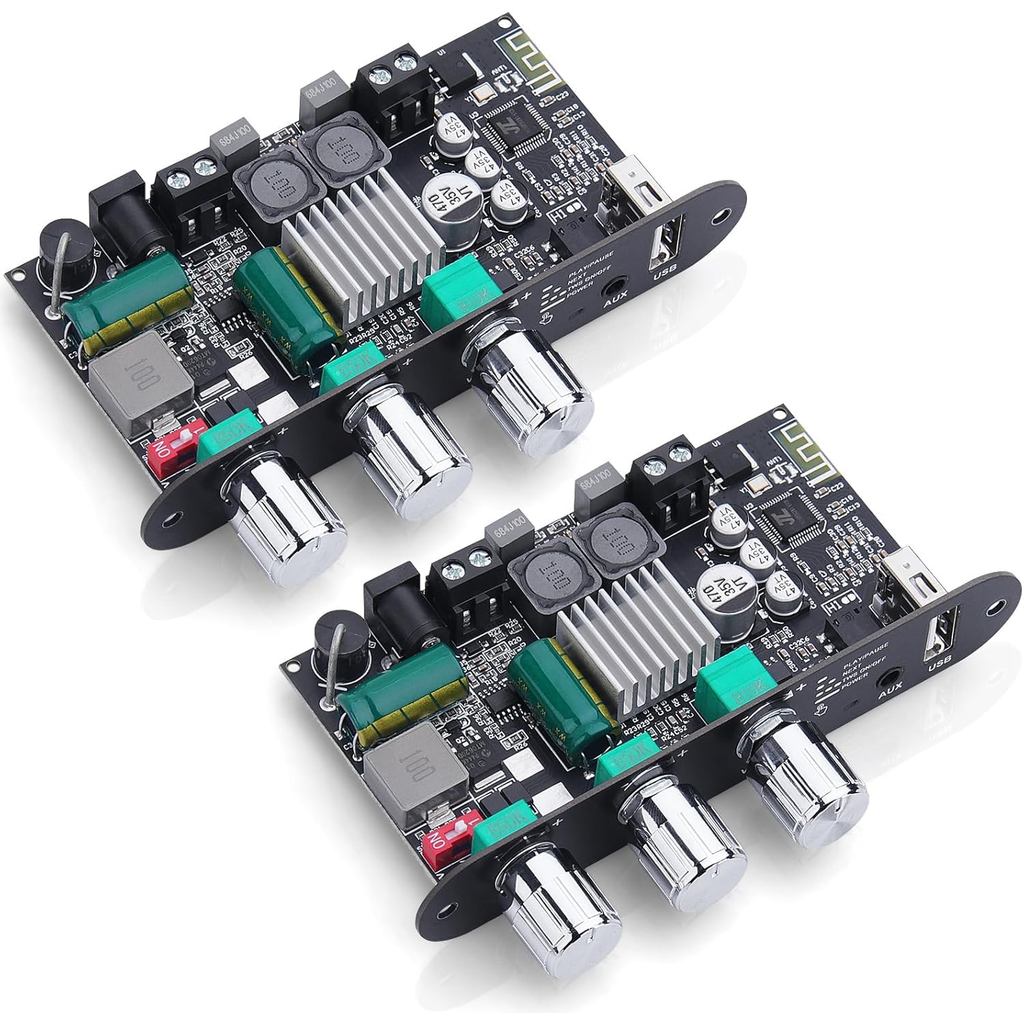 2 Bộ Mạch Khuếch Đại Mono Bluetooth 5.3 ZK-1001U với TWS, Công Suất Ra 100W, Bộ Khuếch Đại Âm Thanh 