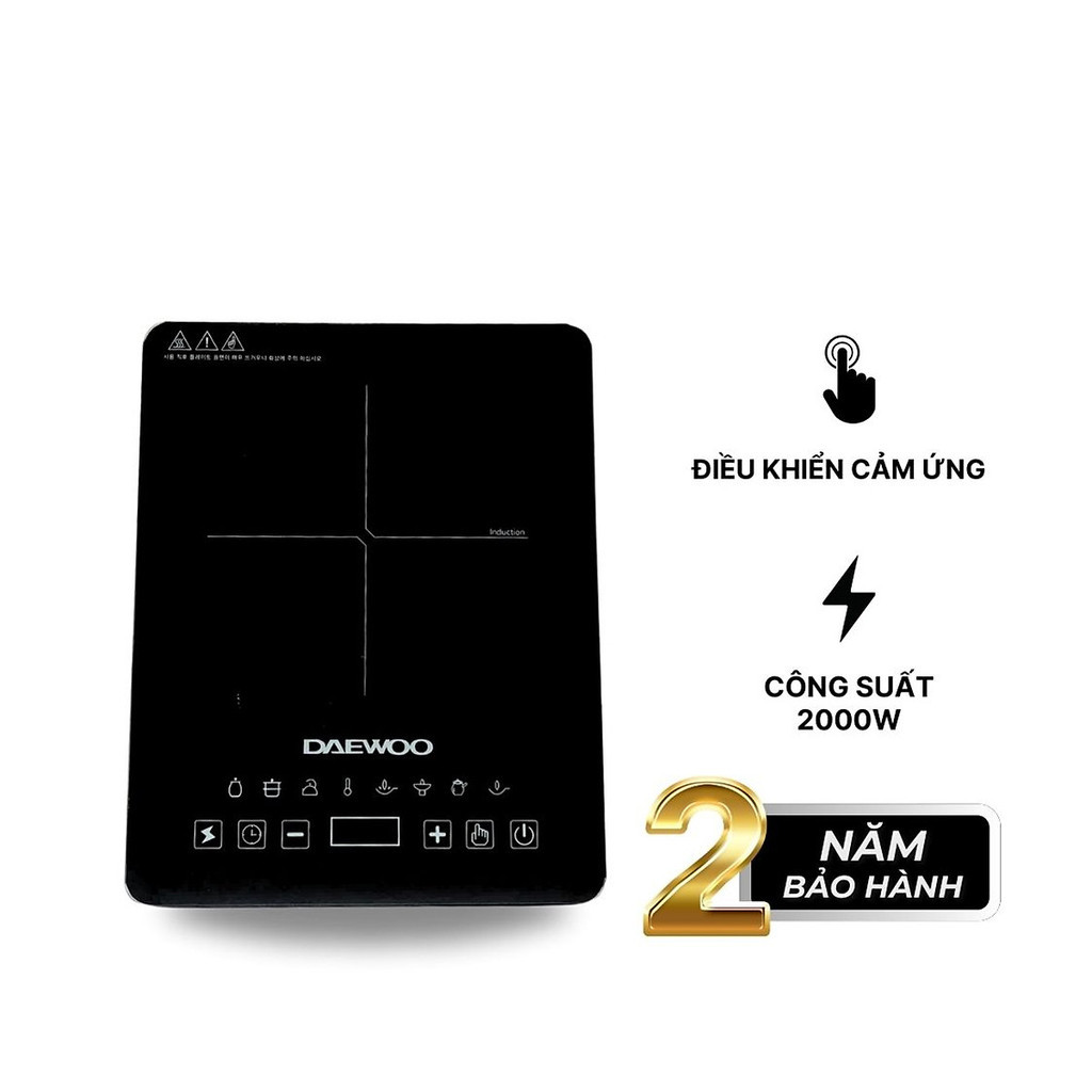 Bếp Từ Đơn Daewoo DWI-1505B, 8 chế độ cài sẵn 1500w