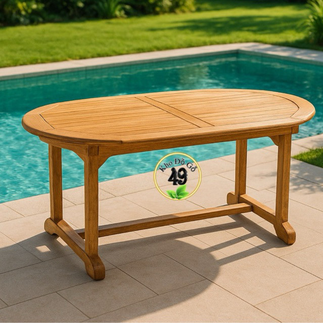 Bàn ăn gỗ ngoài trời thanh lý- Outdoor dinning table