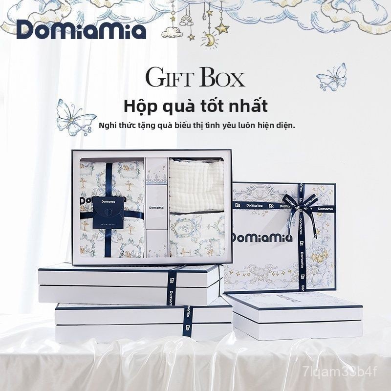 Chăn đắp cho bé Domiamia mềm mại ấm áp thích hợp mùa xuân thu làm quà tặng