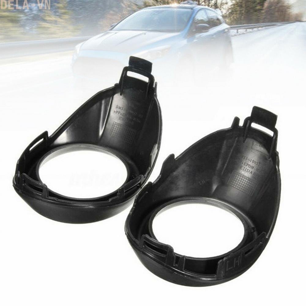 Lamp Covers Fog Light Covers 2012-2014 Black Bumper Fog Focus For Ford#DELA