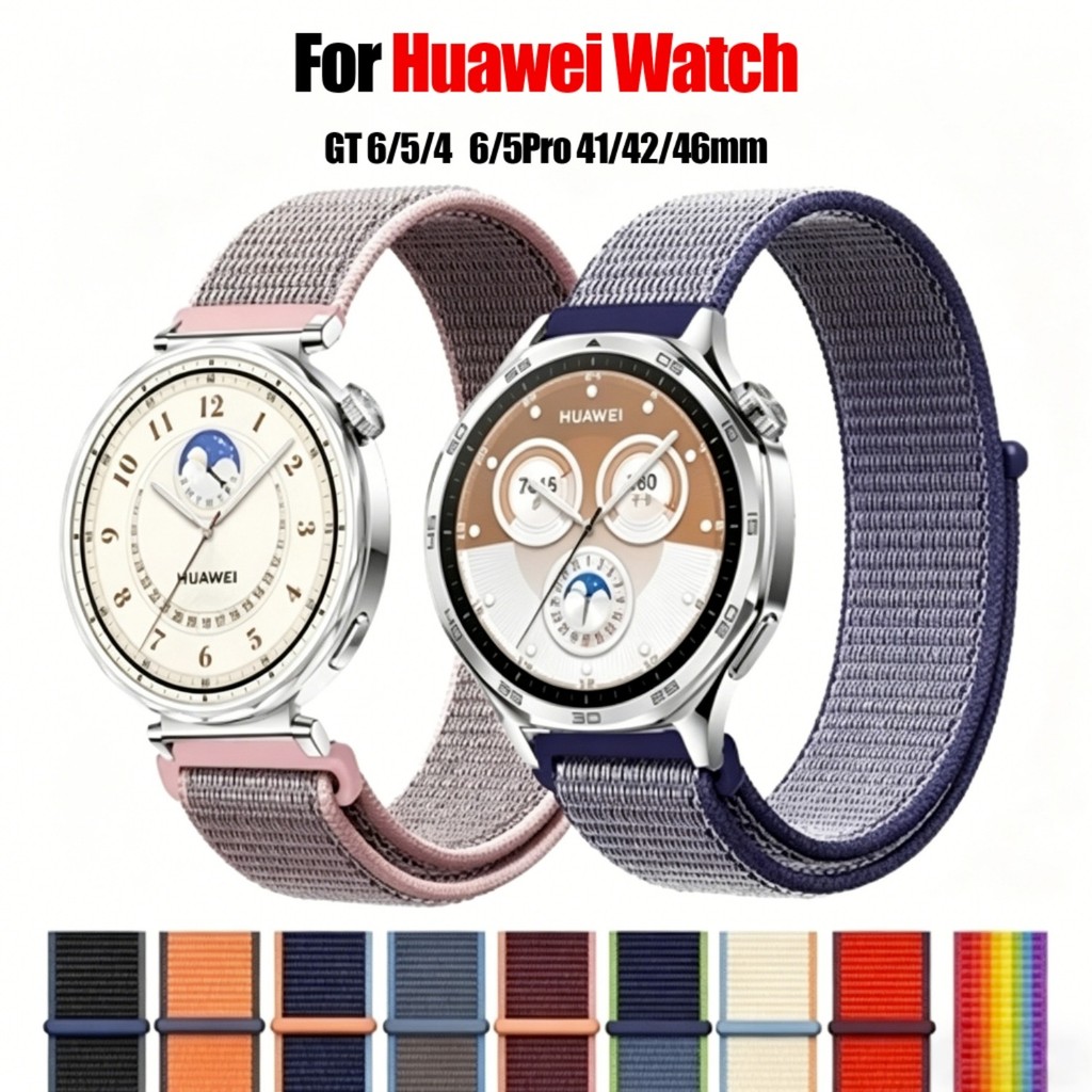 Dây đeo thể thao vòng Nylon thoáng khí cho Huawei Watch GT7 GT 6 / 5 / 4 GT6 Pro GT5 Pro 41 / 42 / 4