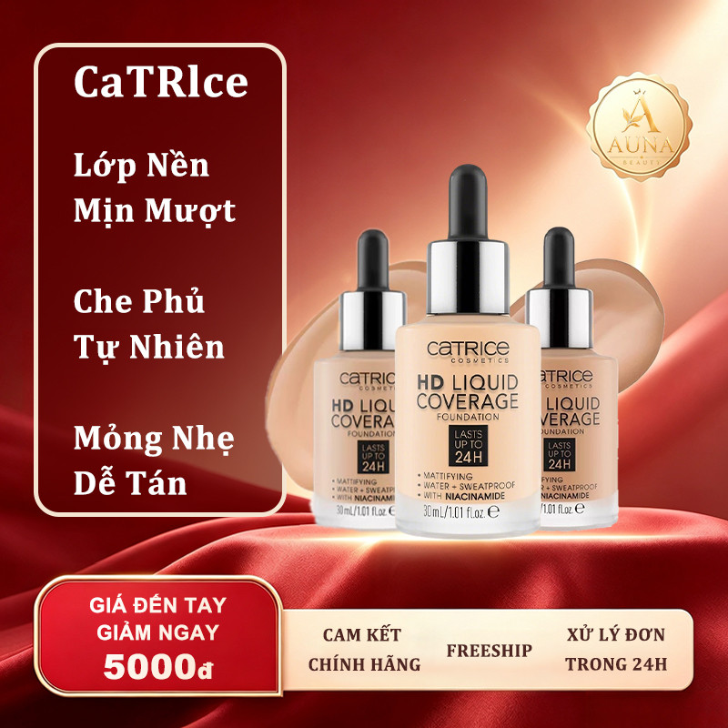 Kem Nền Catrice Chính Hãng – Lớp Nền Mịn Nhẹ, Che Phủ Tự Nhiên, Giữ Nền Ổn Định Nhiều Giờ