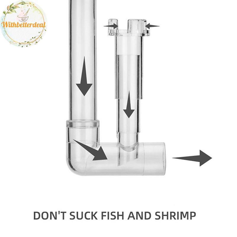 Withbetter Bể Cá Lily Outflow Outlet Skimmer Phụ Kiện Lọc Fishbowl Cung Cấp Bể Cá Akvarium Trang Trí