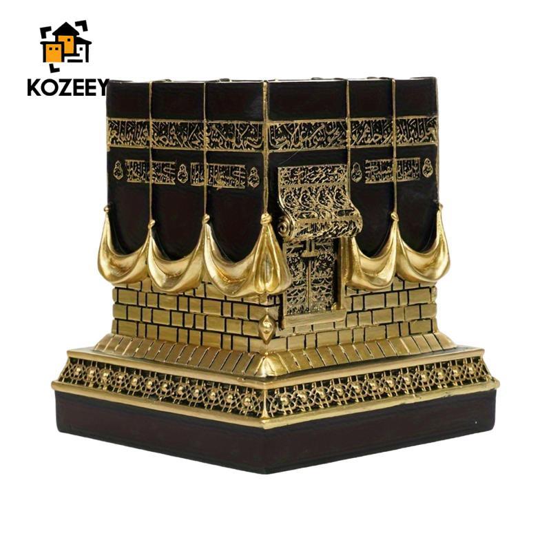 KOZEEY Nhựa Bàn Điêu Khắc Hồi Giáo Kaaba Để Bàn Tượng Trang Trí Bàn Và Phụ Kiện Cho Phòng Học