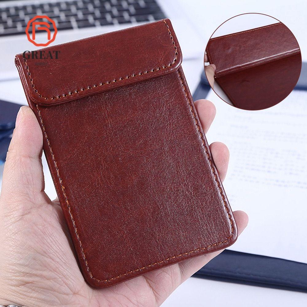 GREATMY Bill Book, Từ tính Snap Bill Organizer Thư mục hóa đơn tiền mặt, Thời trang Da PU Chống thấm