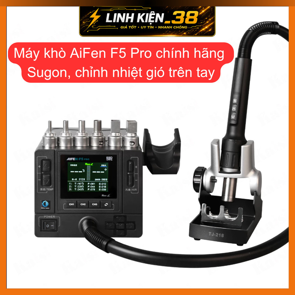 Máy khò AiFen F5 Pro chính hãng Sugon, chỉnh nhiệt gió trên tay. linhkien_38