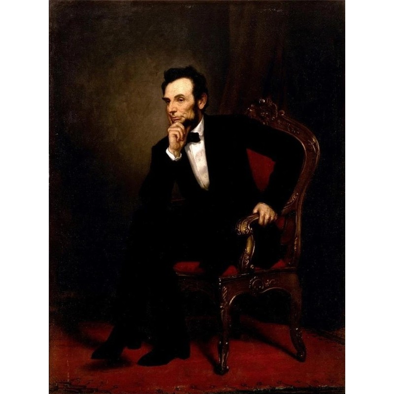ABRAHAM LINCOLN chân dung trung thực abe nội chiến Trang trí nội thất