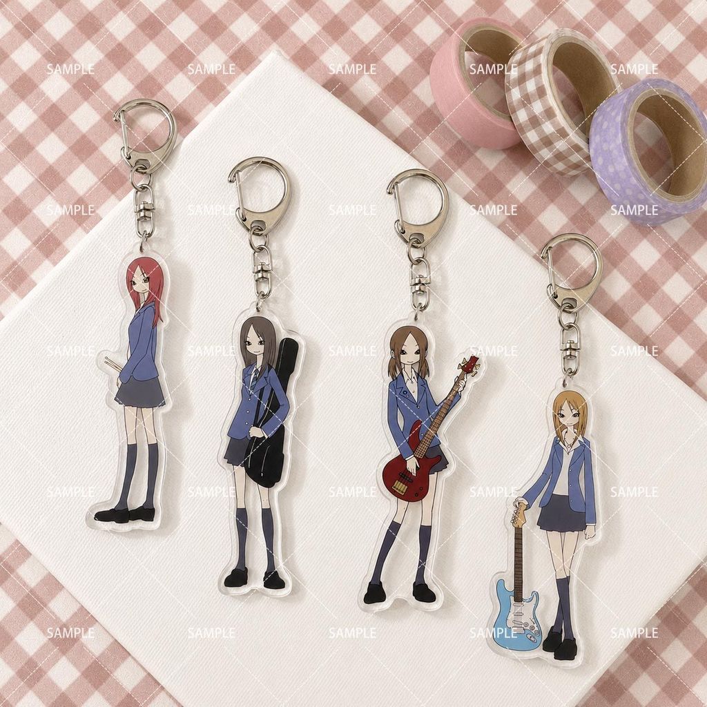 Ban Nhạc Nhật Bản Scandal Anime Móc Khóa Haruna Ono Acrylic Móc Chìa Khóa Tomomi Ogawa Móc Khóa Túi 