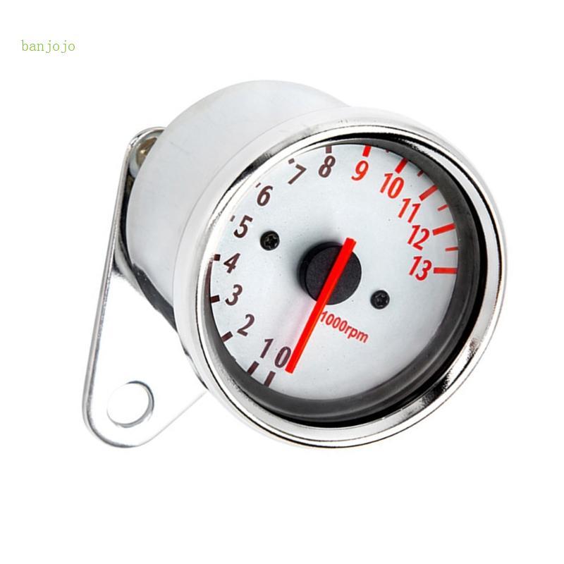 Banjojojo Xe Máy Tachometer Có Đèn Nền LED Phong Cách Retro Tacho Đồng Hồ Đo Xe Máy Phụ Kiện 13000RP