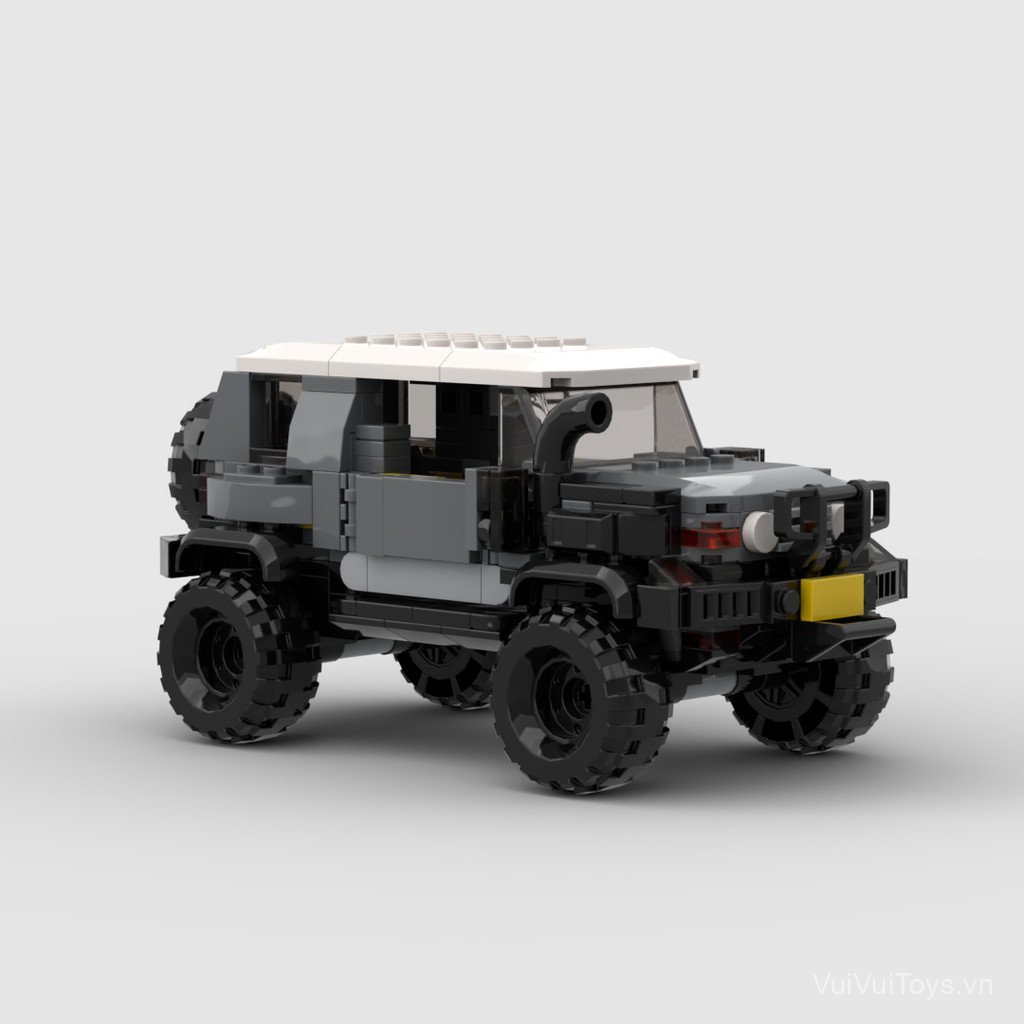 MOC Assembling toy black square terrain SUV Car model building blocks8Building blocks DIY Gift