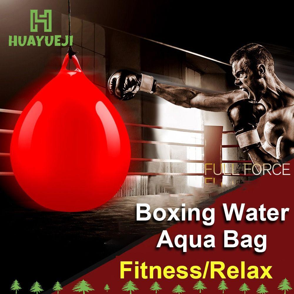 YUEJI Boxing Water Aqua Bag, Túi đấm Aqua hạng nặng màu đỏ, Túi đeo chéo thời trang PVC treo Boxing 