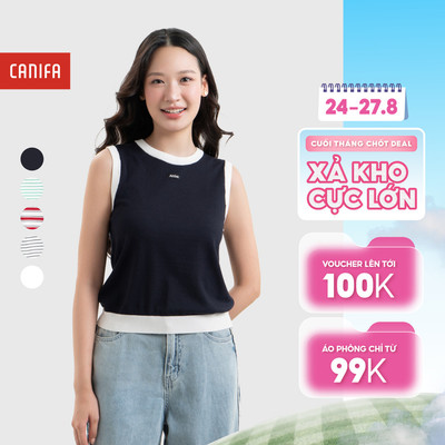 Áo len nữ không tay mỏng nhẹ thoáng mát cho mùa hè CANIFA 6TE26S004