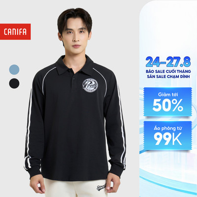 Áo polo nam dài tay CANIFA 8TP25W005