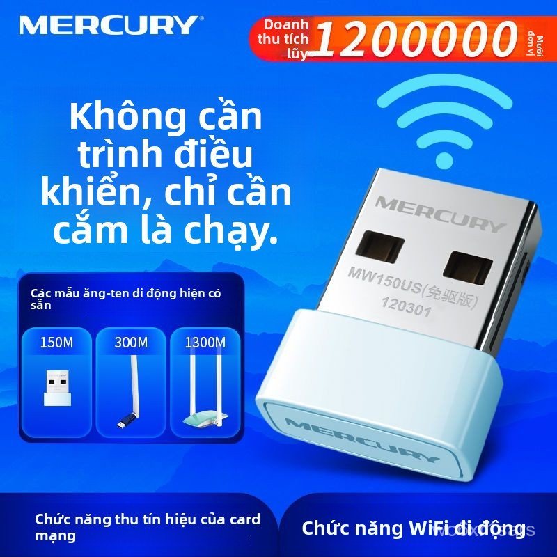 USB thu phát WiFi MW150US không cần driver băng tần kép 5G cho máy tính tốc độ cao