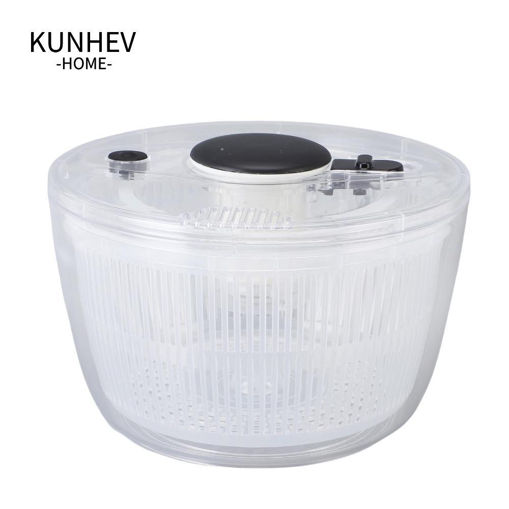 KUNHEV Máy Giặt Rau Củ Củ Spinner Bát, PP Vận Hành Bằng Tay Salad Spinner, Bền Dễ Sử Dụng Dung Tích 