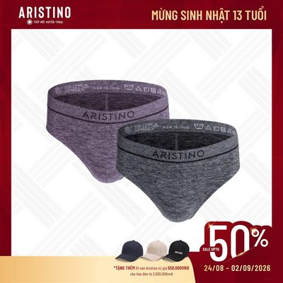 Quần lót nam ARISTINO dáng Brief chất liệu mềm mịn, kháng khuẩn, co giãn thoải mái ABF063