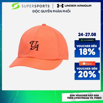 Mũ Lưỡi Trai Nam Under Armour Sportstyle Nylon - Cam - 1389692-847
