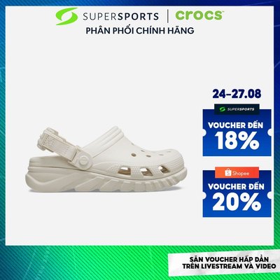 Giày Clog Unisex Crocs Duet Max Ii - Be - 208776-160 ADS01 LS100