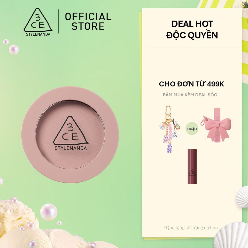 Phấn Má Hồng 3CE Face Blush Chuẩn Màu, Mịn Lì, Tươi Tắn Nhẹ Nhàng Đầy Tự Nhiên, Chuẩn Màu Tệp Lên Da