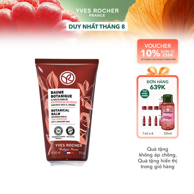 Sáp dưỡng phục hồi tóc hư tổn Yves Rocher Repair Botanical Balm With Organic Jojoba Oil 150ml