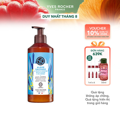 Sữa dưỡng thể hương biển Yves Rocher Body Lotion Wild Algae & Sea Fennel 390ml